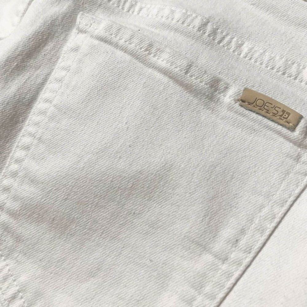*OBO* LIKE NEW Joe’s Jeans Womens Mini Pencil Frayed Hem Denim Skirt - White Joy